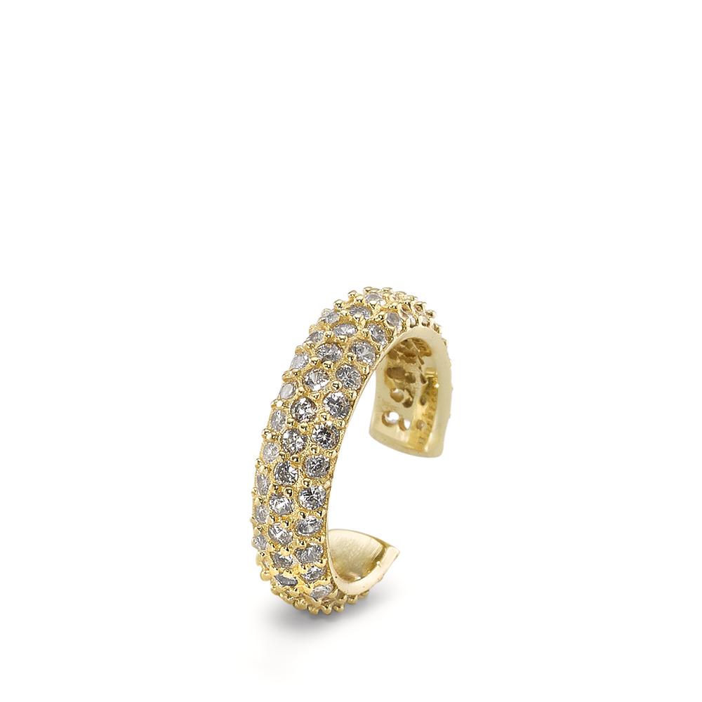 Ear cuff Argent Zircone jaune Plaqué or Ø14 mm-595653