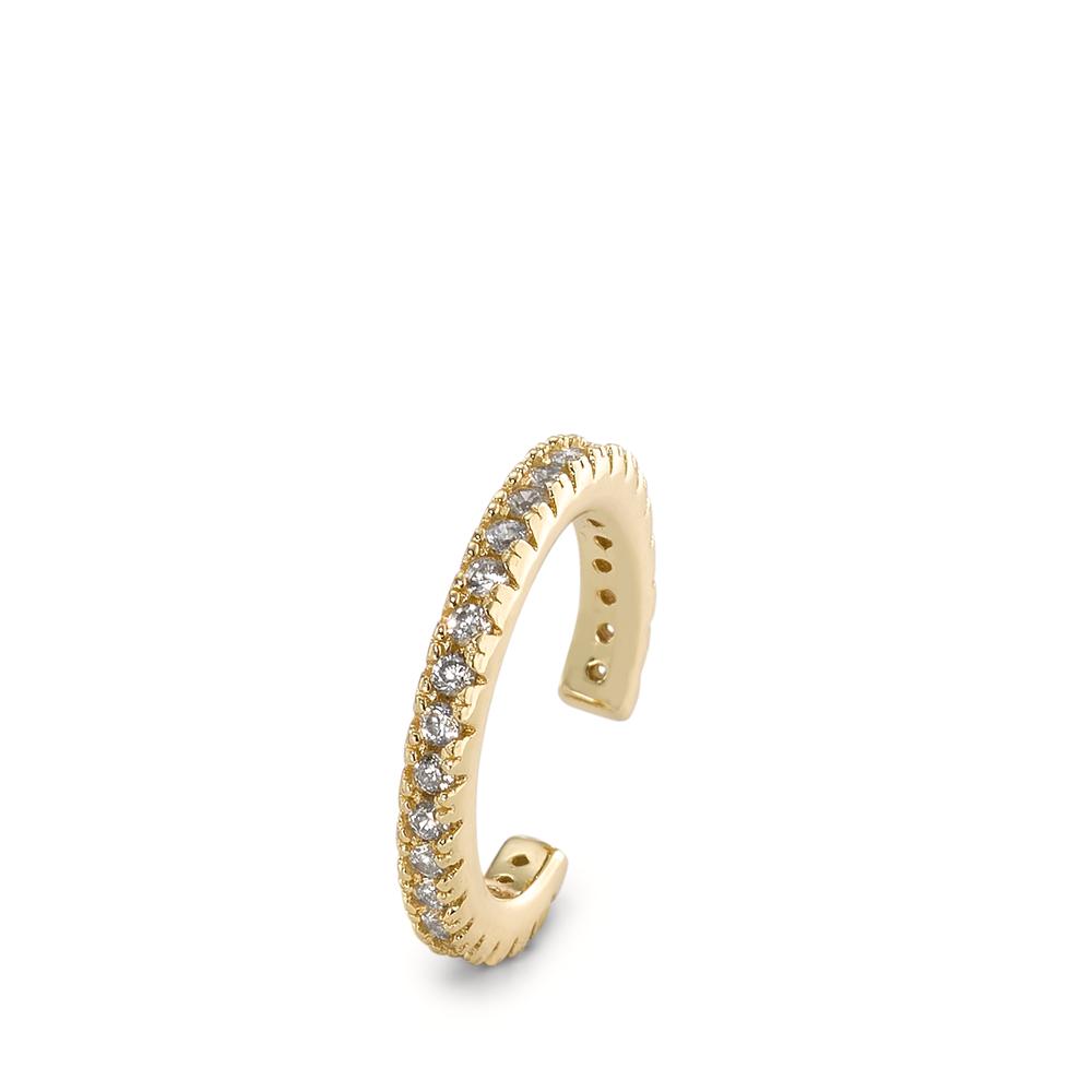 Ear cuff Argent Zircone 26 Pierres jaune Plaqué or Ø14 mm-595663