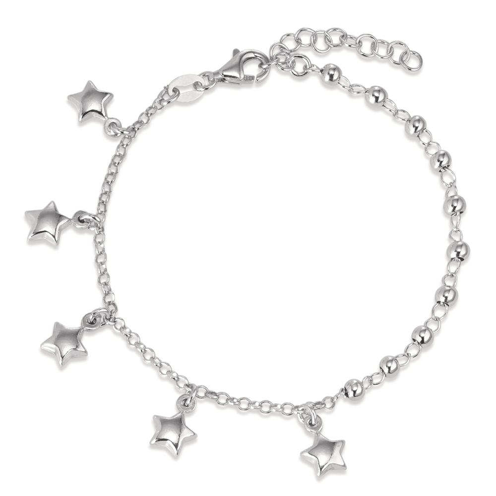 Bracelet Argent Rhodié Étoile 16-19 cm-596264