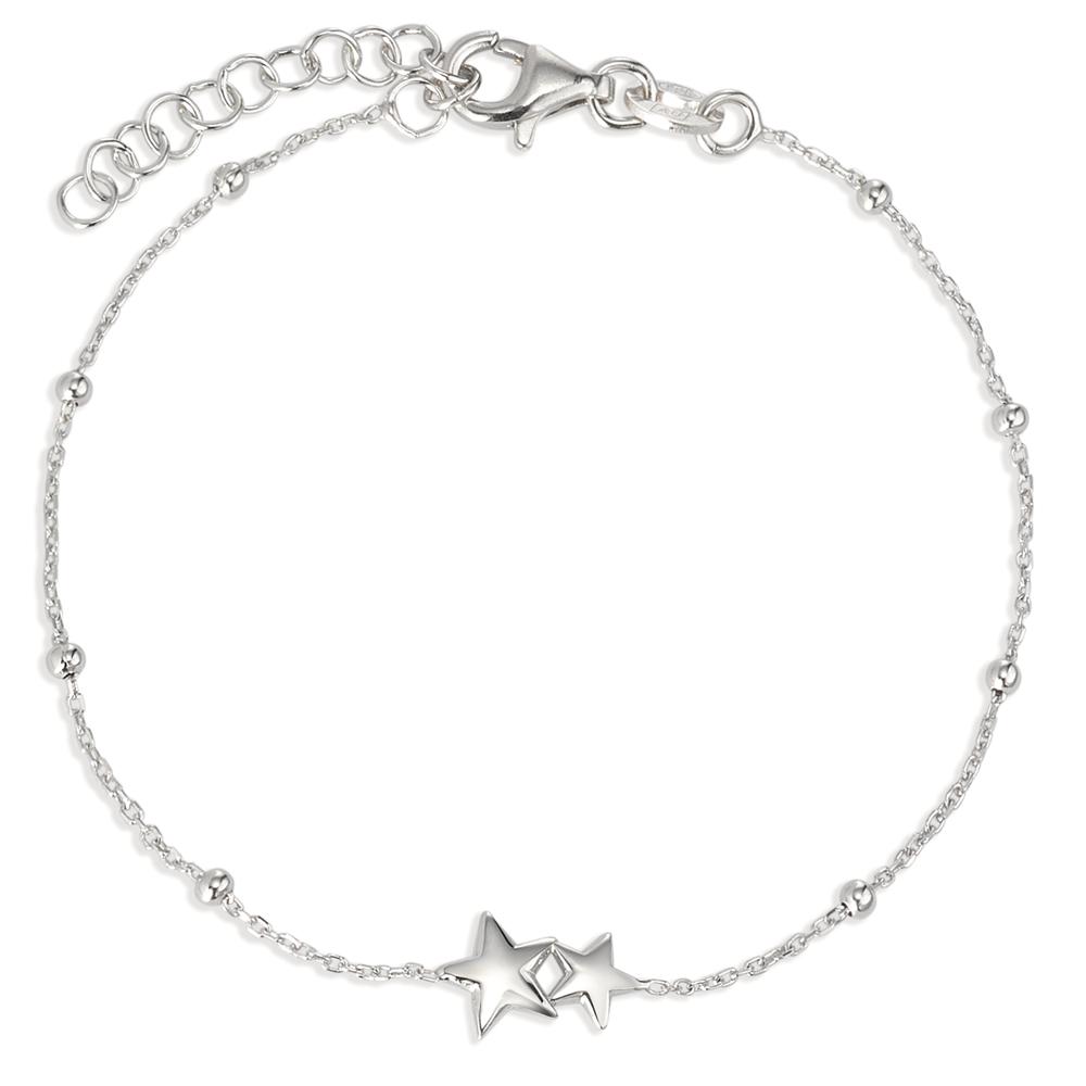 Bracelet Argent Rhodié Étoile 16-19 cm-596266