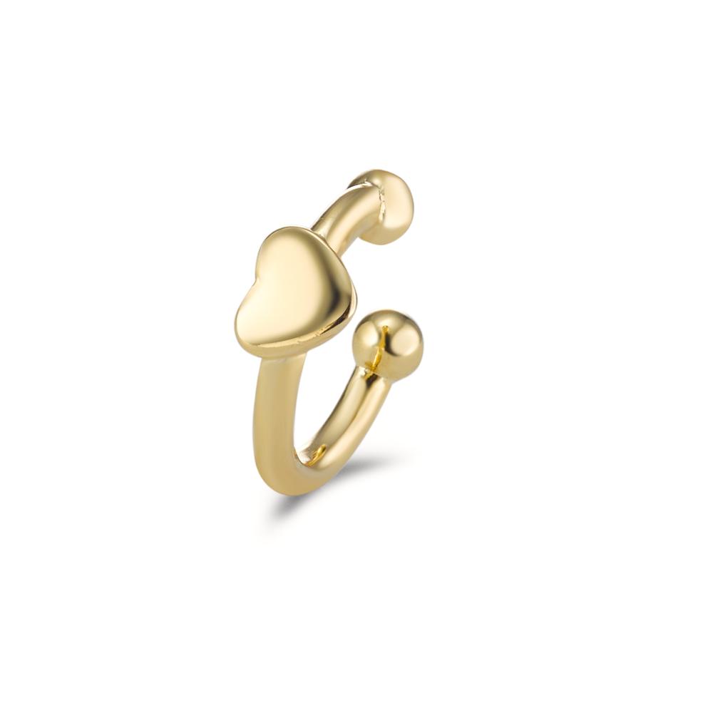 Ear cuff Argent jaune Plaqué or Coeur Ø12 mm-596277