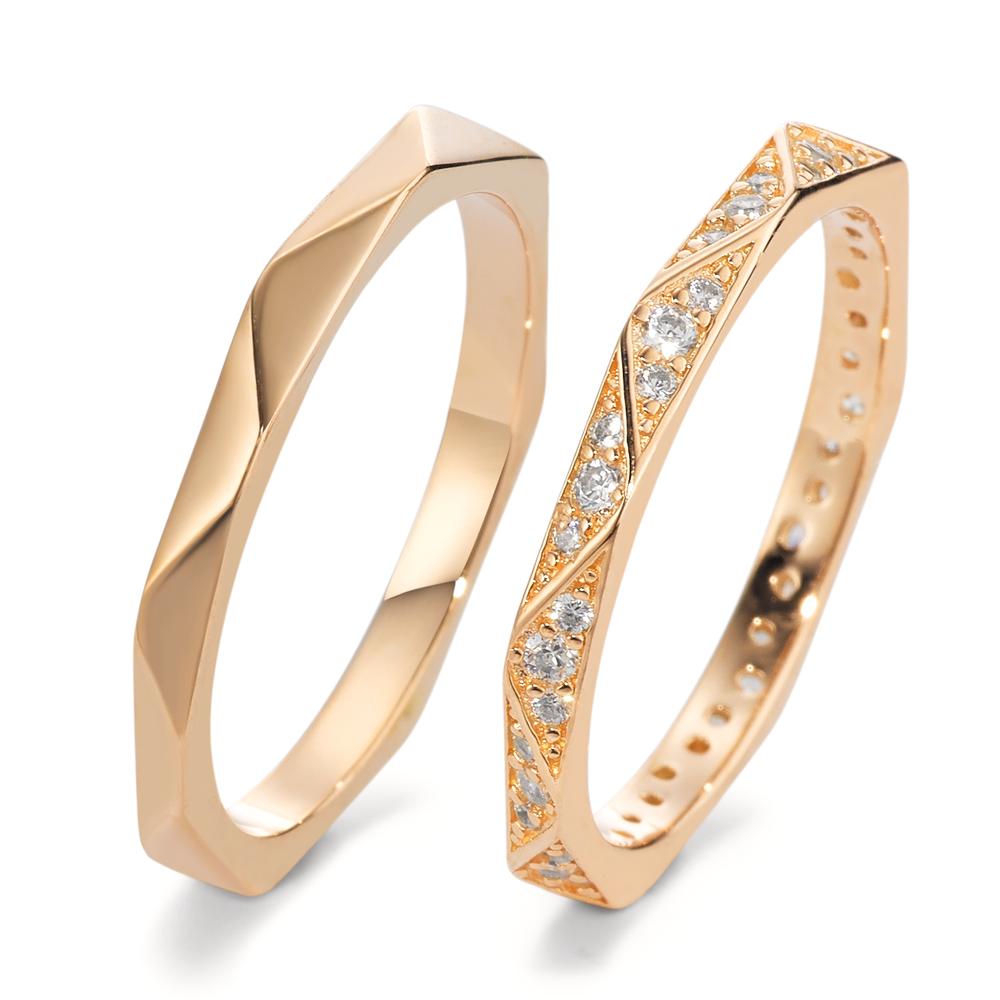 Bague Argent Zircone jaune Plaqué or-596389