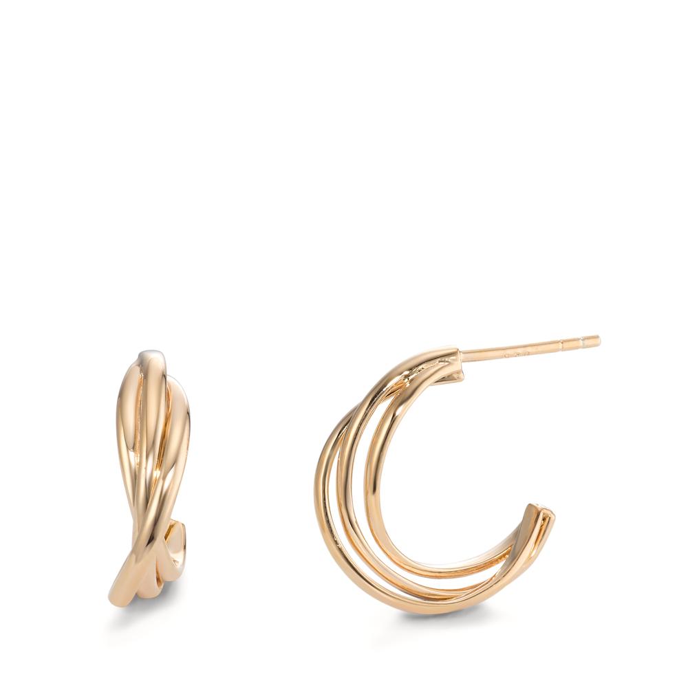 Boucles d'oreilles Argent jaune Plaqué or Ø17 mm-596410