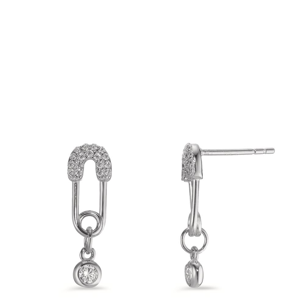 Pendant d'oreilles Argent Zircone Rhodié-596441