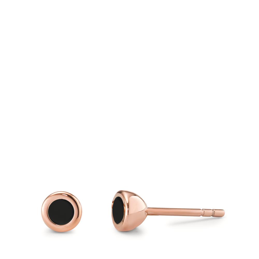 Clous d'oreilles Acier inoxydable rosé PVD Ø5 mm-596633