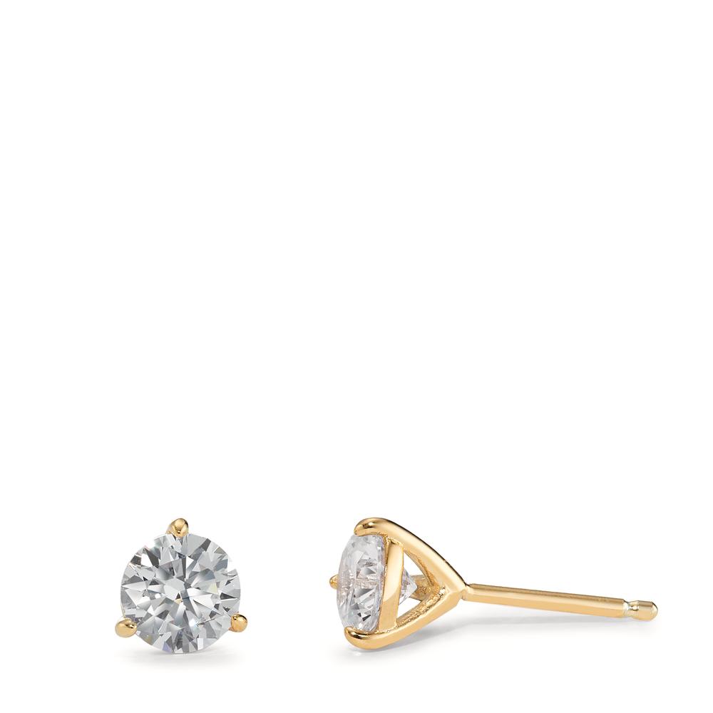 Clous d'oreilles Argent jaune Plaqué or Ø6.5 mm-596670