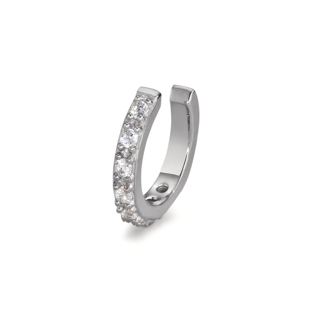 Ear cuff Argent Zircone 8 Pierres Rhodié Ø11 mm-596704