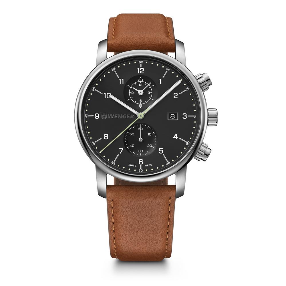 Montre Acier inoxydable, Cuir Ø42 mm-596769