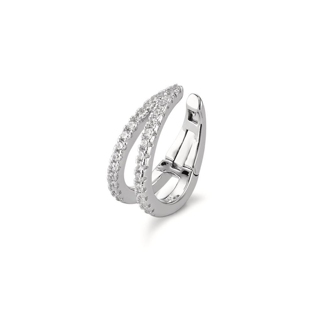 Ear cuff Argent Zircone Rhodié Ø13 mm-596838