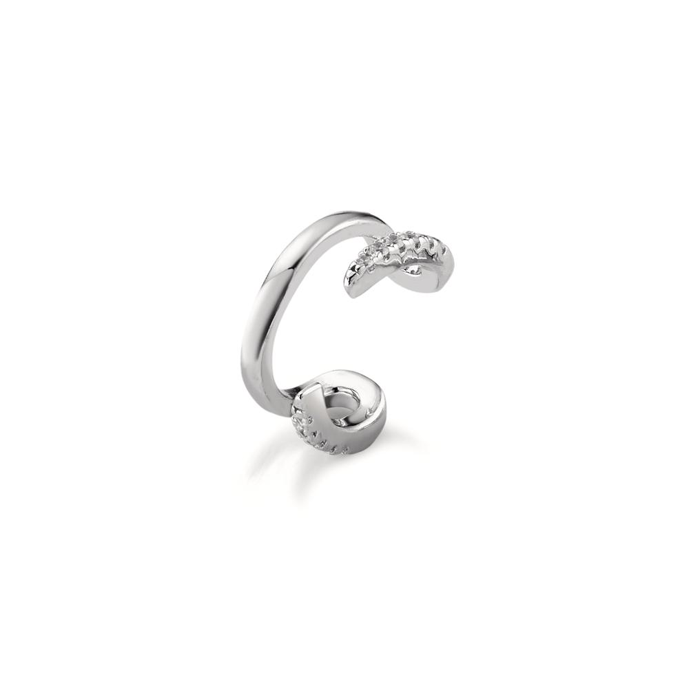 Ear cuff Argent Zircone 12 Pierres Rhodié Ø11.5 mm-596839
