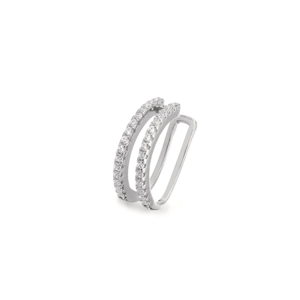Ear cuff Argent Zircone Rhodié Ø14 mm-596840