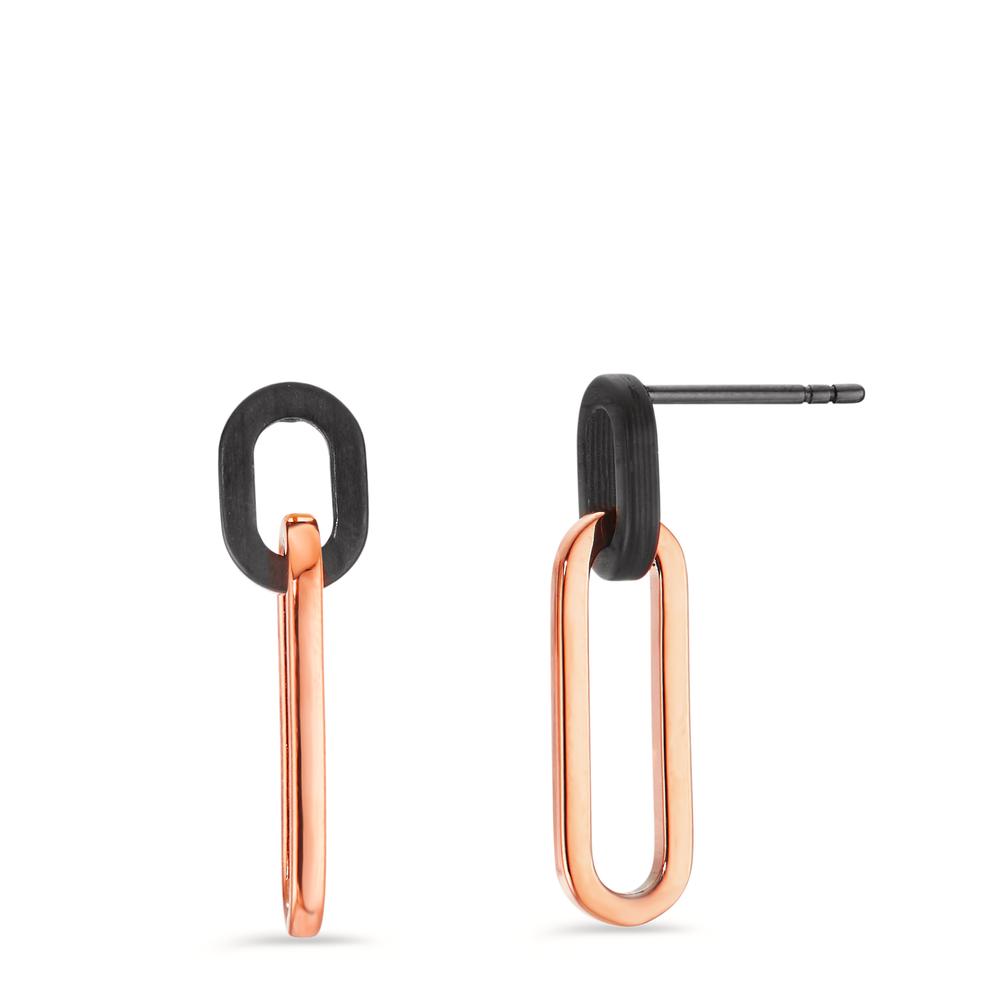 Pendant d'oreilles Acier inoxydable rosé PVD-596927