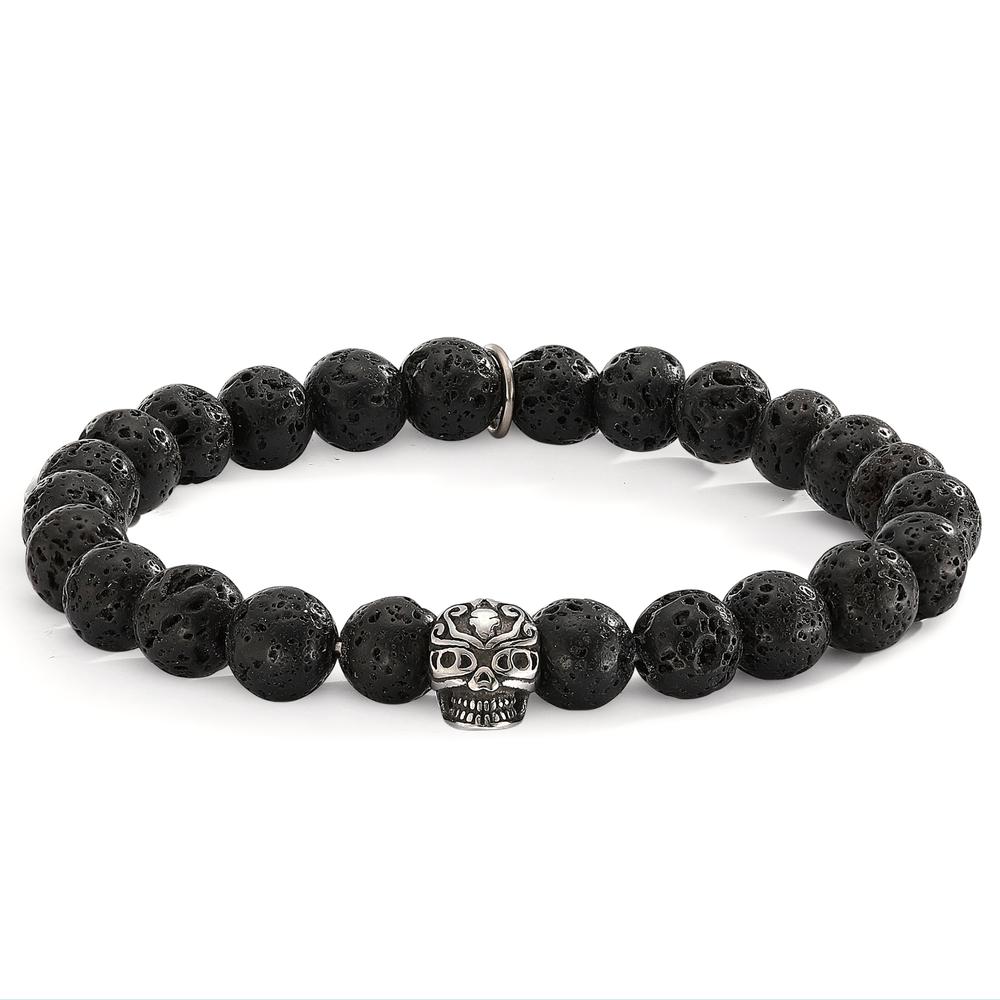 Bracelet Acier inoxydable Lava Tête de Mort 21 cm Ø8.5 mm-597150