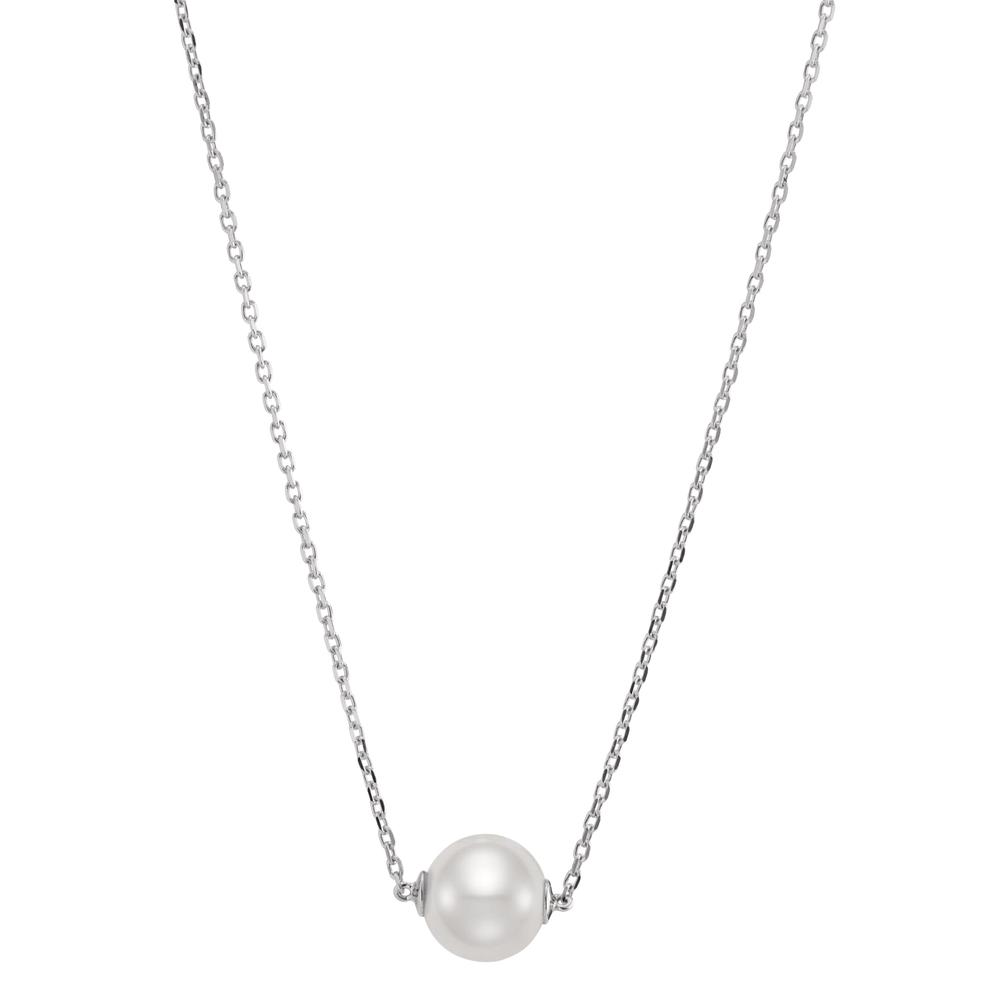 Collier Argent Rhodié perle d'eau douce 40-43 cm-597284