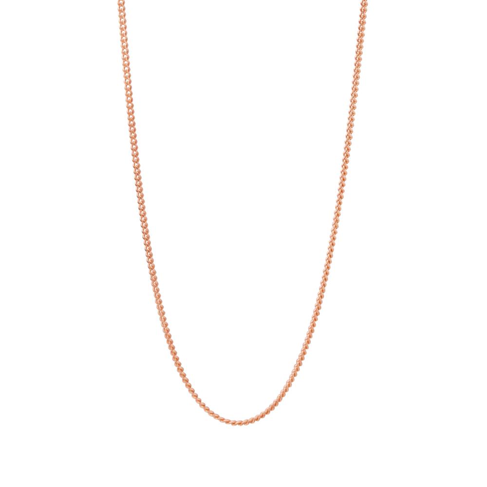 Chaînette forçat Argent rosé Plaqué or 38 cm-597368