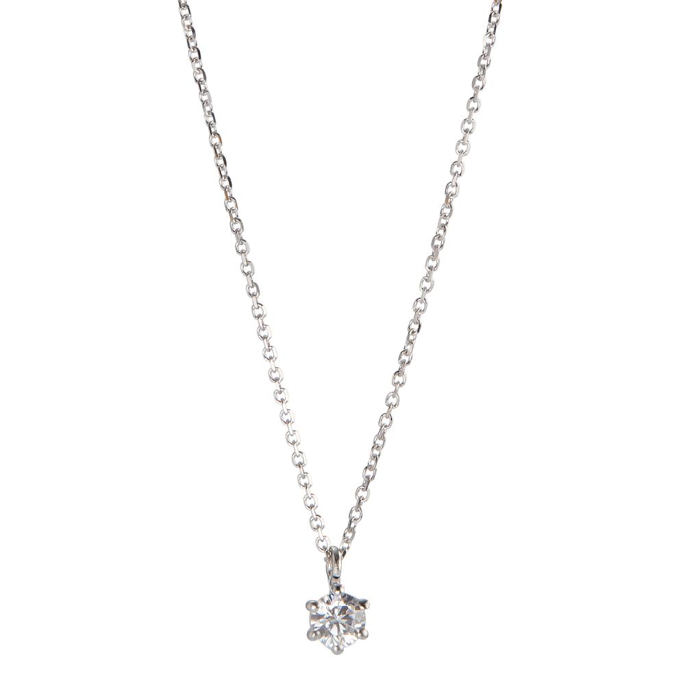 Collier Or blanc 9K Zircone 42-45 cm-597646