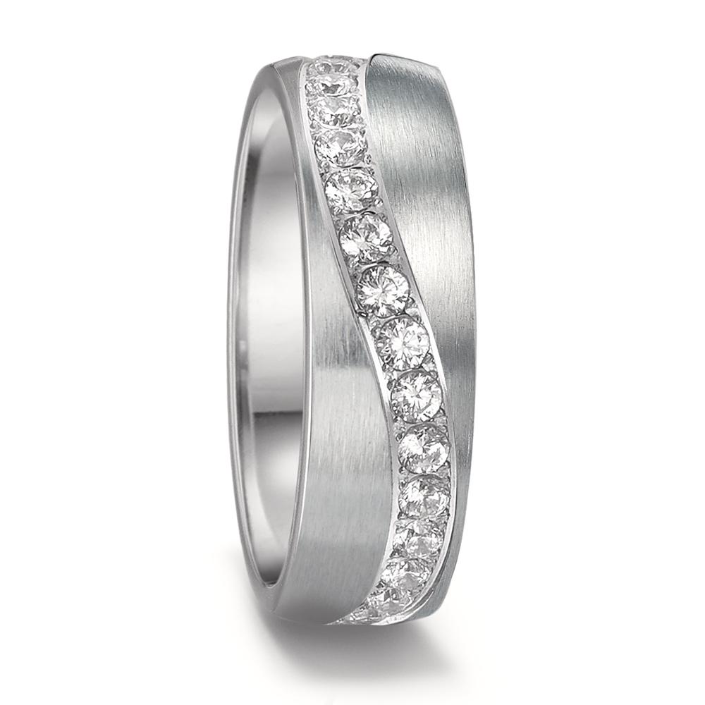 Bague Acier inoxydable Zircone-597665