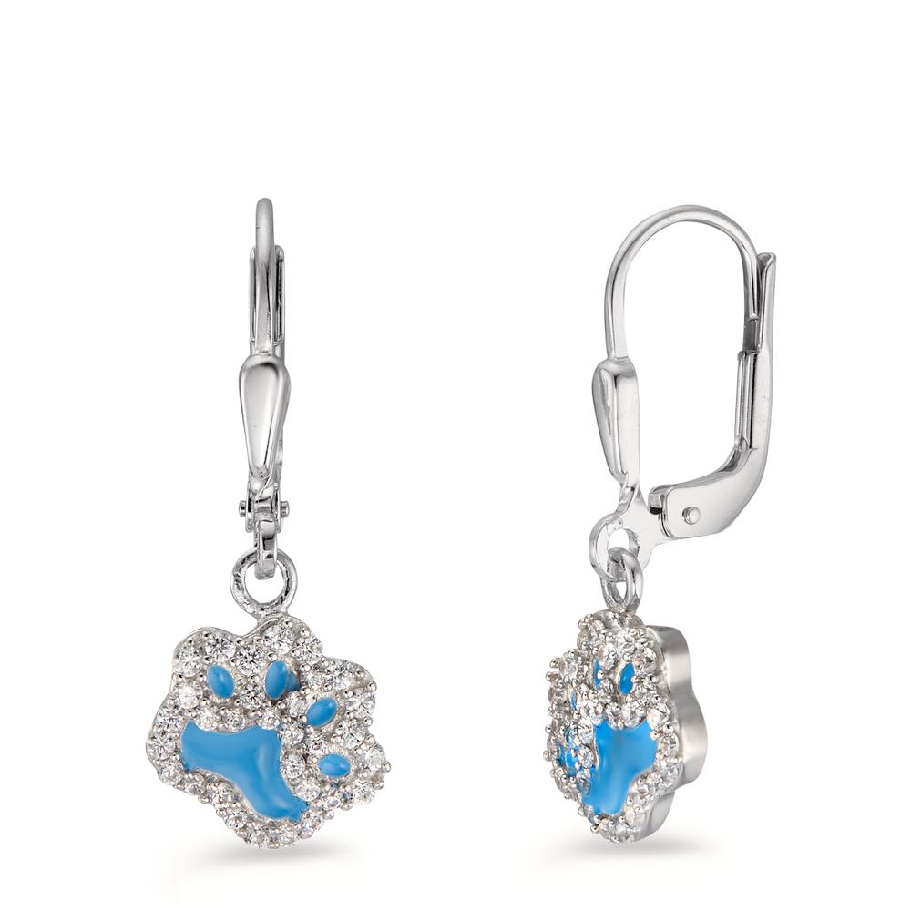 Pendant d'oreilles Argent Zircone Rhodié Patte-597769