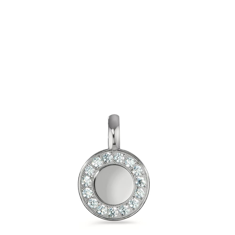 Pendentif Acier inoxydable Zircone Ø8 mm-597833