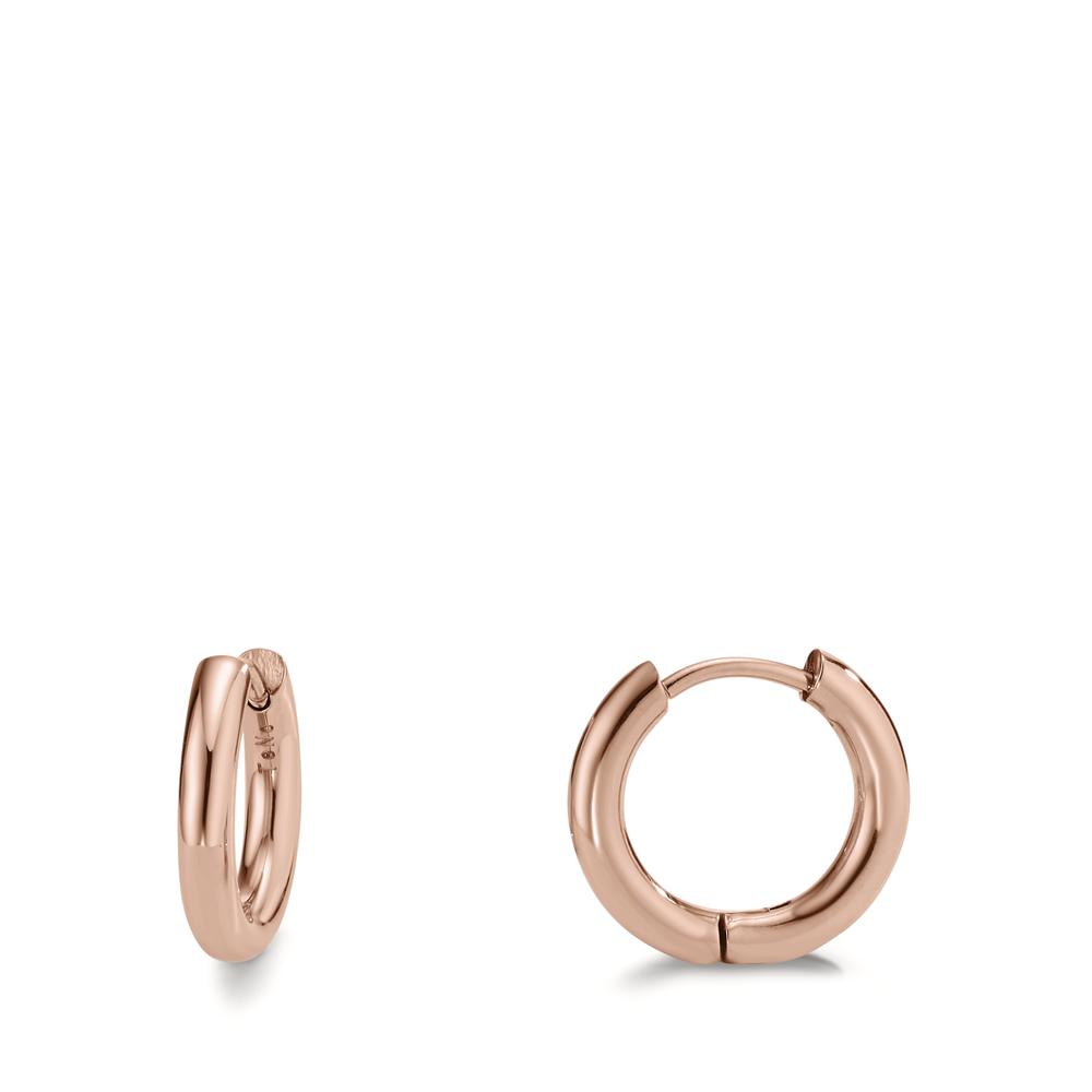 Créoles à charnières Acier inoxydable rosé PVD-597889