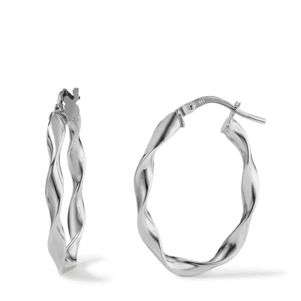 Créoles Or blanc 14K-597988