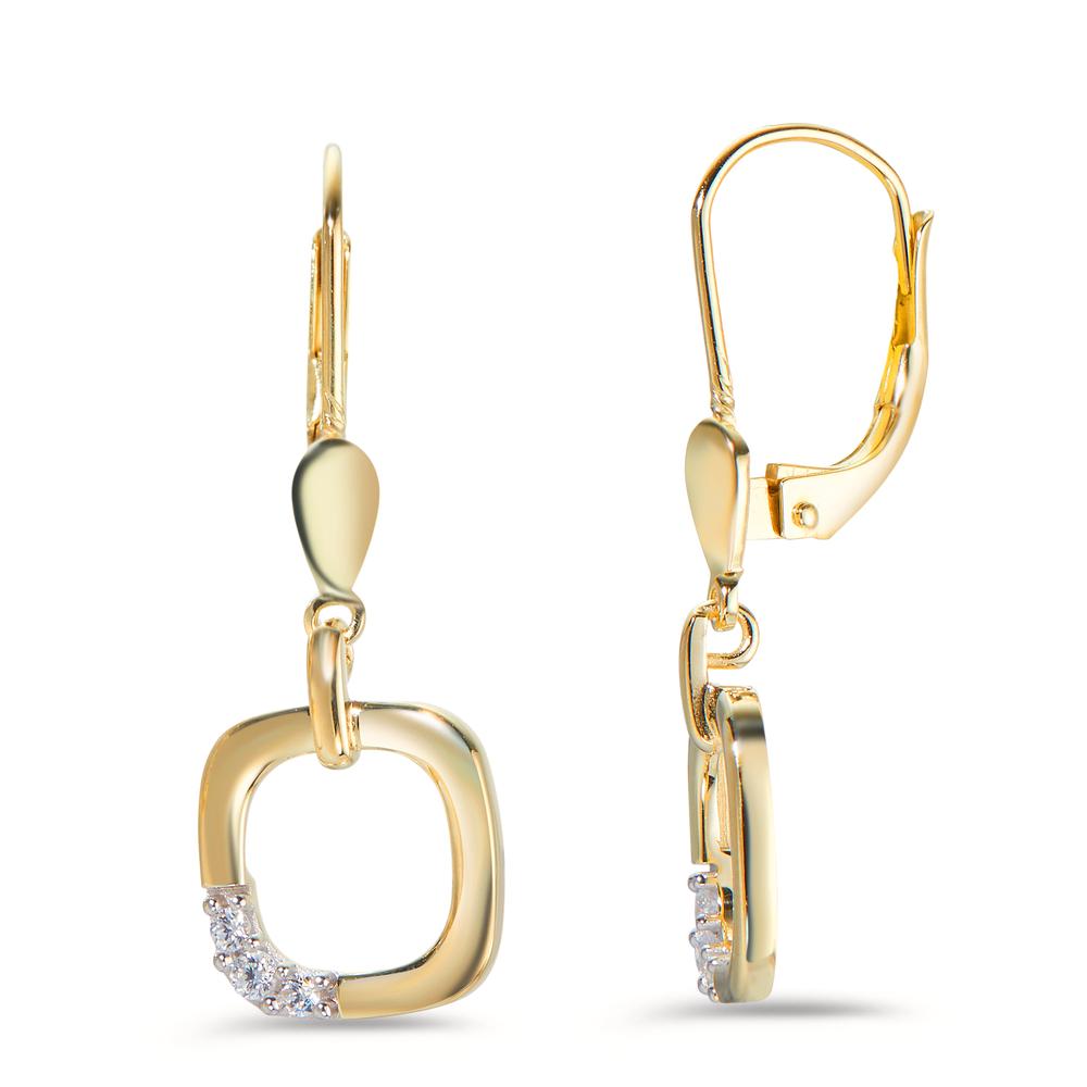 Pendant d'oreilles Or jaune 14K Zircone 6 Pierres-598068