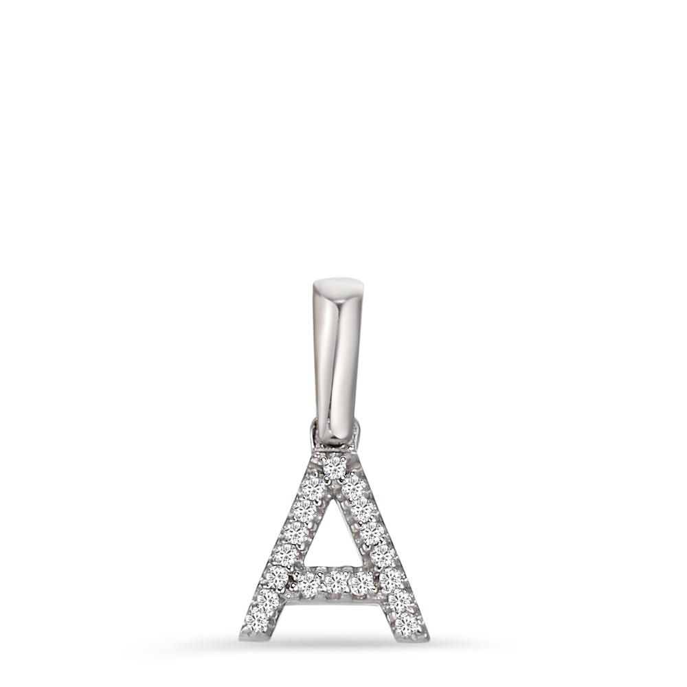 Pendentif Or blanc 14K Diamant 0.027 ct, w-si-598095