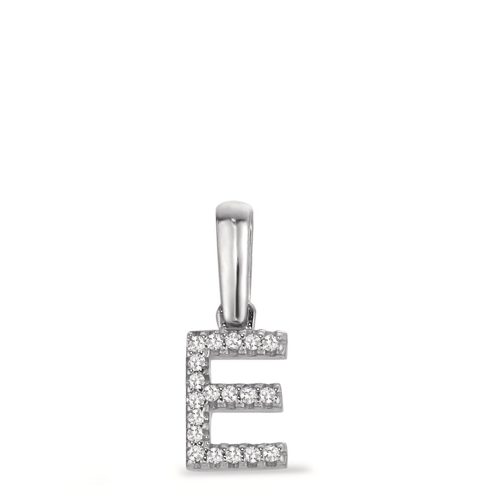 Pendentif Or blanc 14K Diamant 0.028 ct, w-si-598099