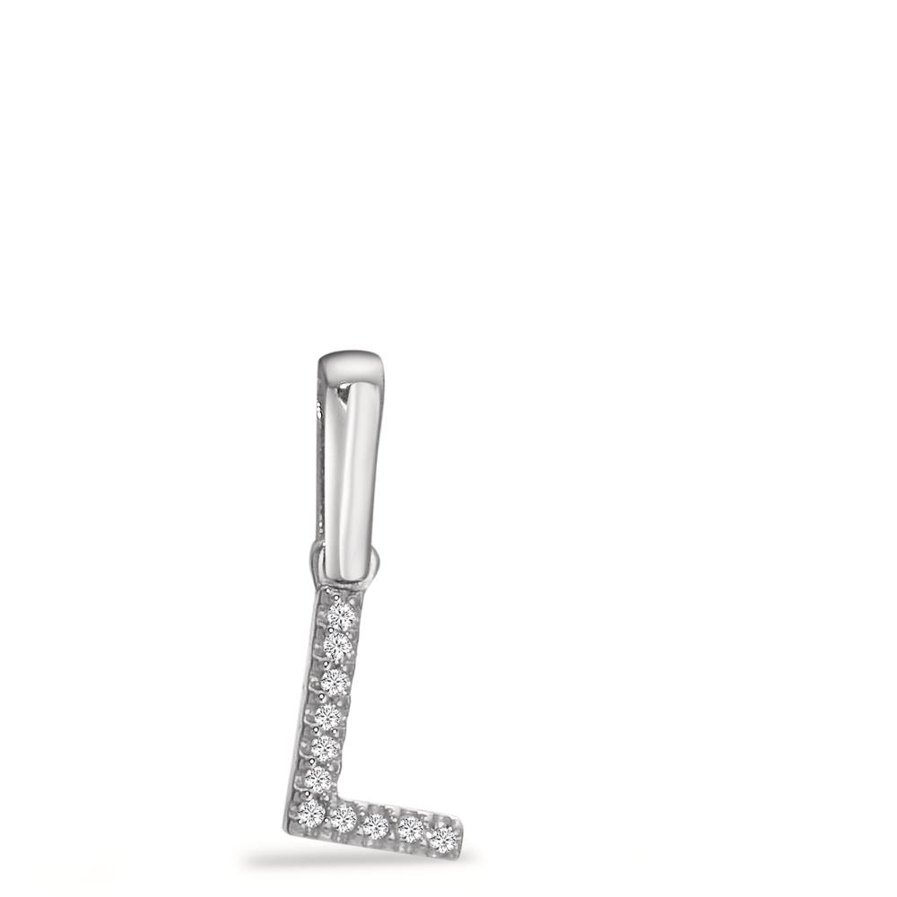 Pendentif Or blanc 14K Diamant 0.016 ct, w-si-598106