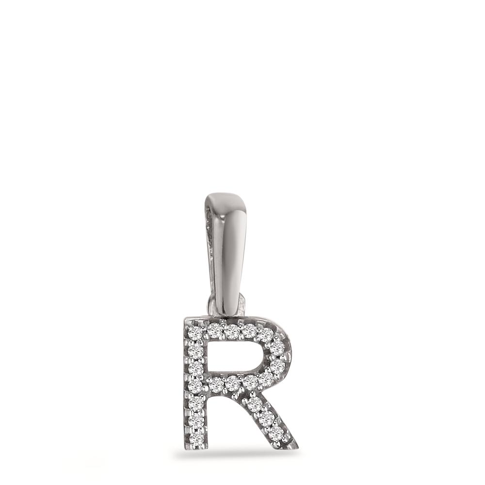 Pendentif Or blanc 14K Diamant 0.03 ct, w-si-598112