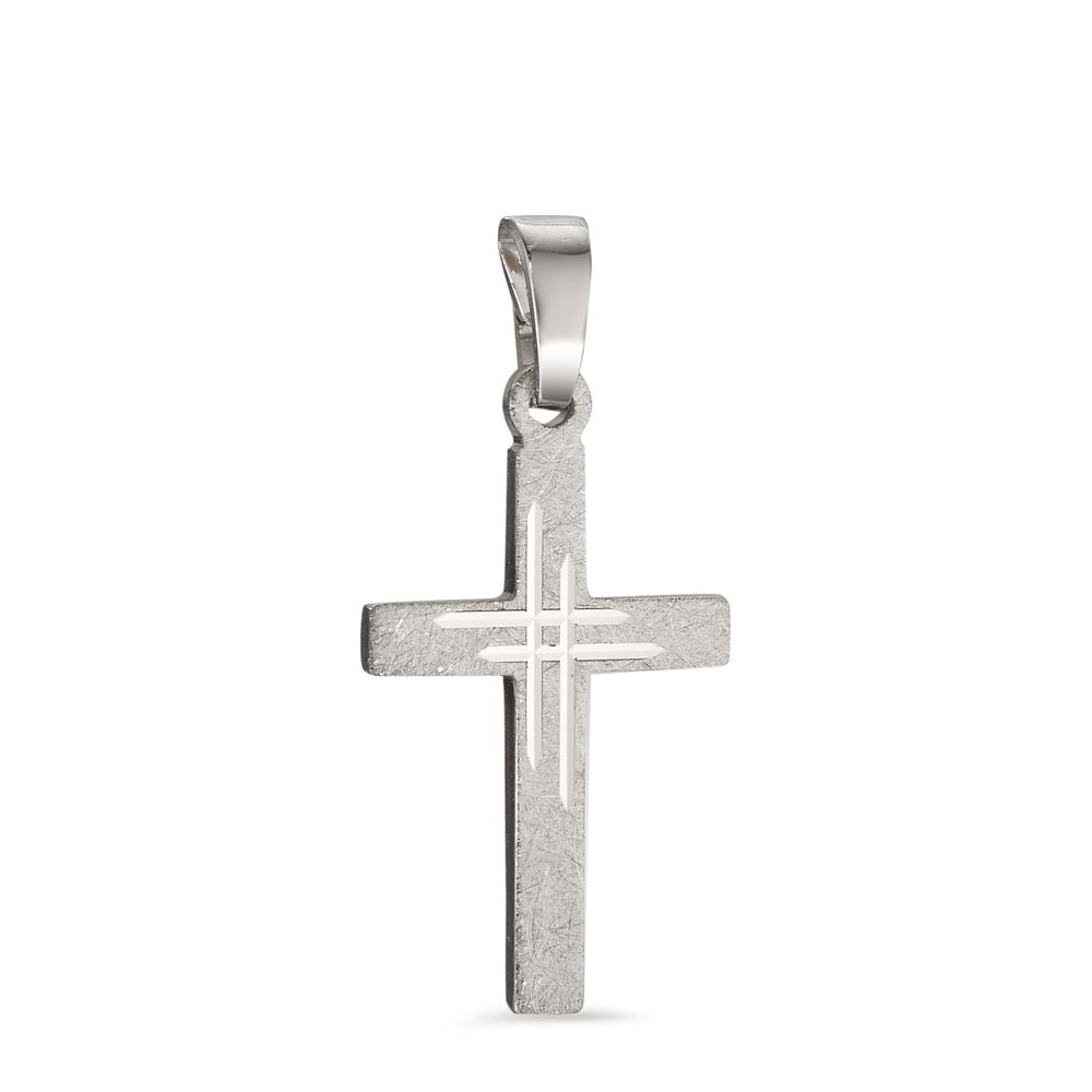 Pendentif Argent Rhodié Croix-598202
