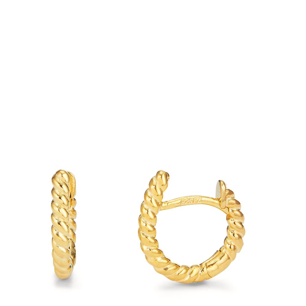 Créoles à charnières Argent jaune Plaqué or-598268