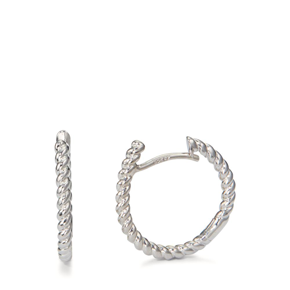 Créoles à charnières Argent Rhodié-598269