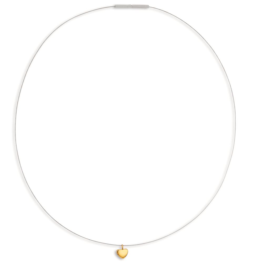 Collier Acier inoxydable jaune PVD Coeur 42 cm Ø6 mm-598371