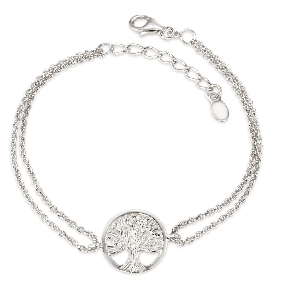 Bracelet Argent Rhodié Arbre de la vie 19-22 cm Ø15 mm-598519