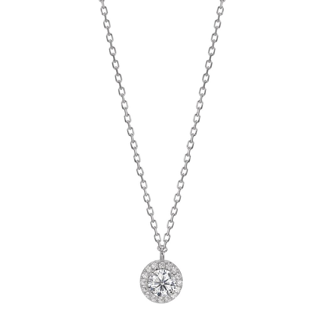 Collier Argent Zircone Rhodié 42-45 cm-598636