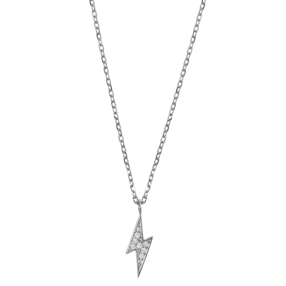 Collier Argent Zircone Rhodié 42-45 cm-598642