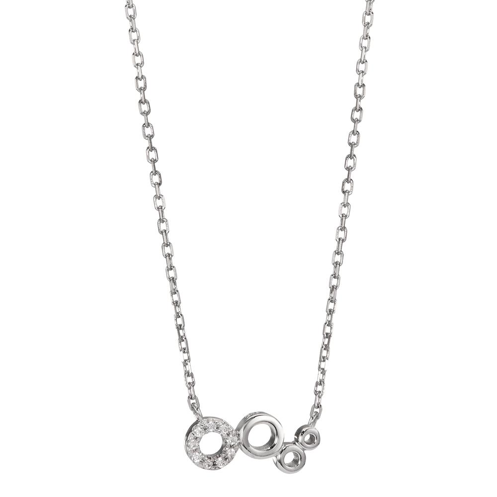 Collier Argent Zircone Rhodié 42-45 cm-598658