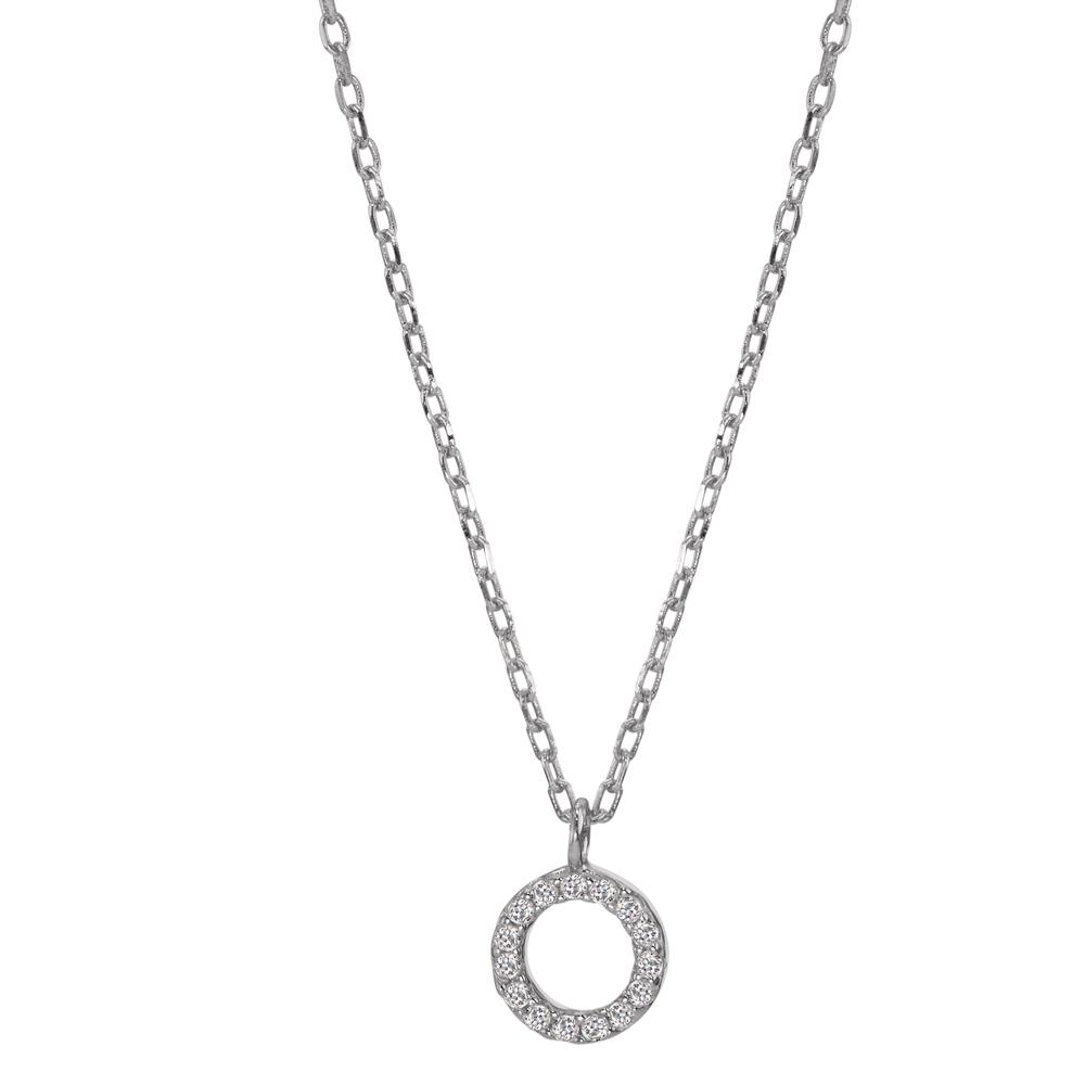Collier Argent Zircone Rhodié 42-45 cm Ø6.5 mm-598665