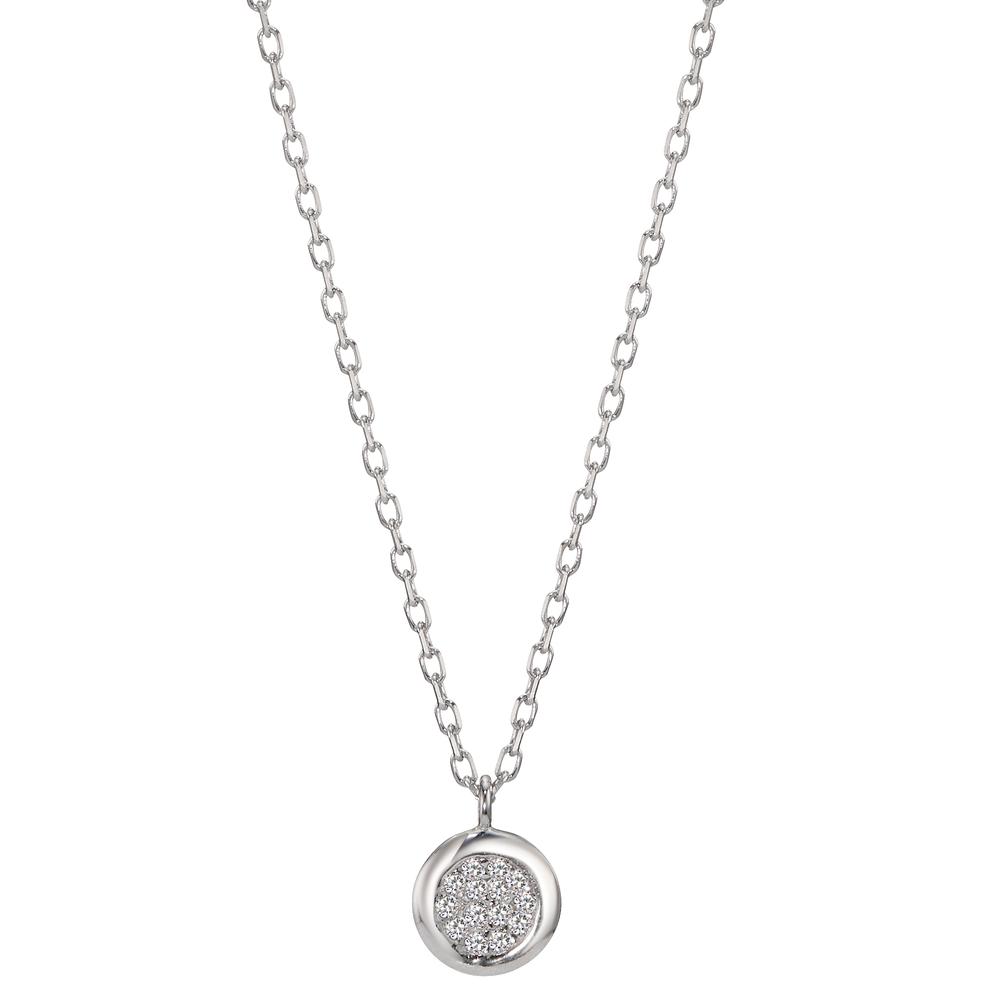 Collier Argent Zircone Rhodié 42-45 cm Ø6.5 mm-598671