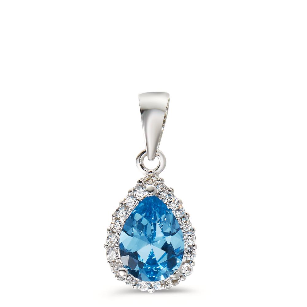 Pendentif Argent Zircone Rhodié-598961