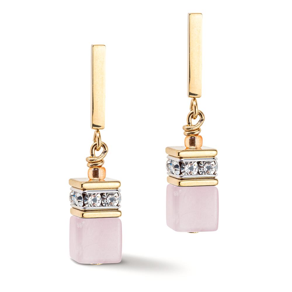 Pendant d'oreilles Acier inoxydable jaune PVD-599004