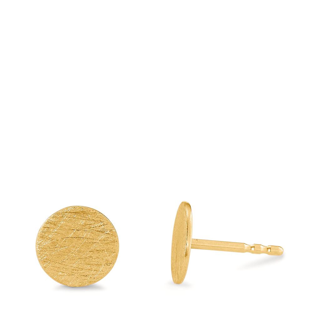 Clous d'oreilles Argent jaune Plaqué or Ø8 mm-599138