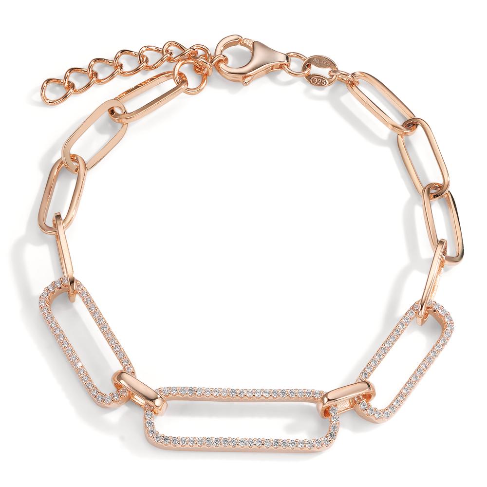 Bracelet Argent Zircone rosé Plaqué or 15.5-20 cm-599198