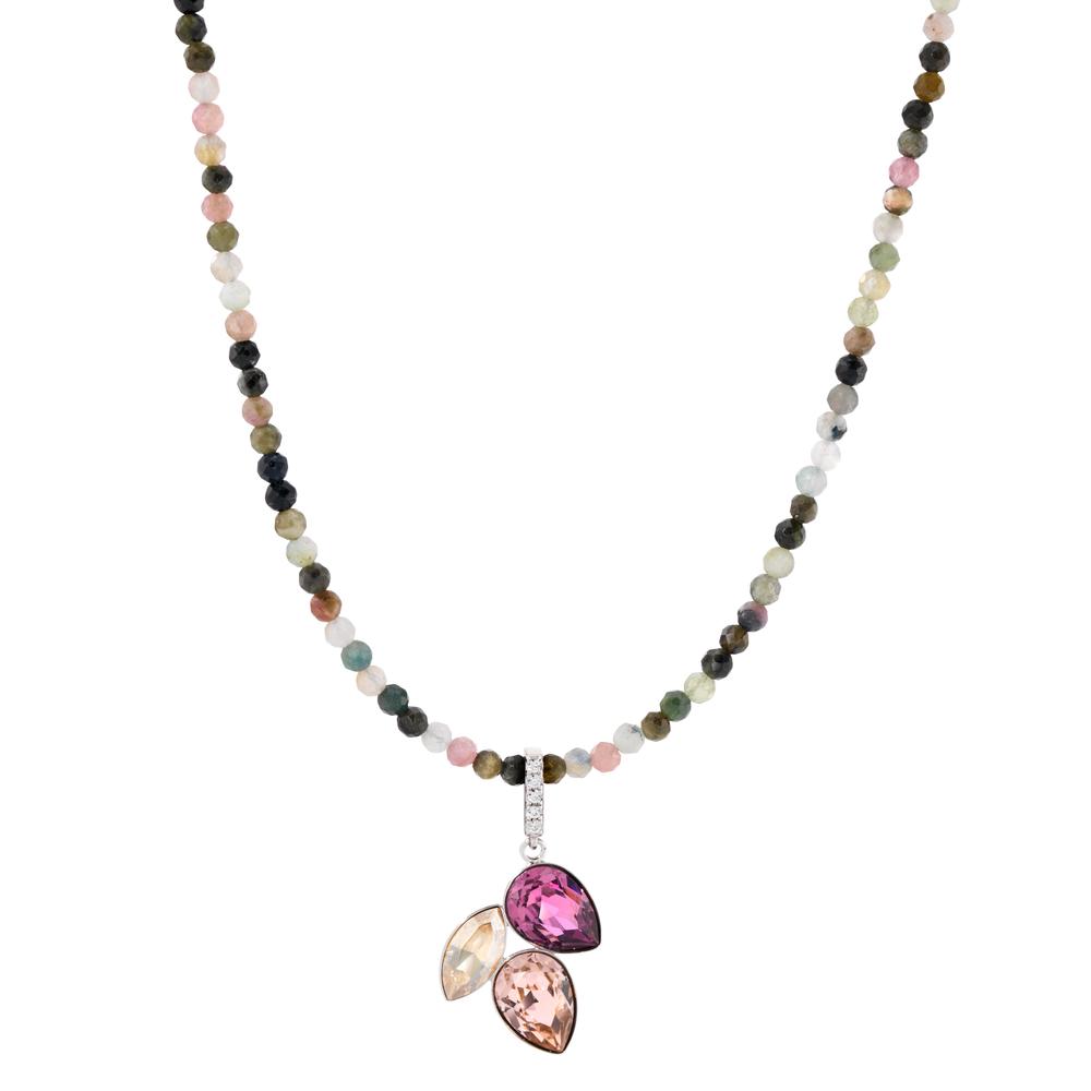 Collier Argent Tourmaline Rhodié 42-47 cm-599222