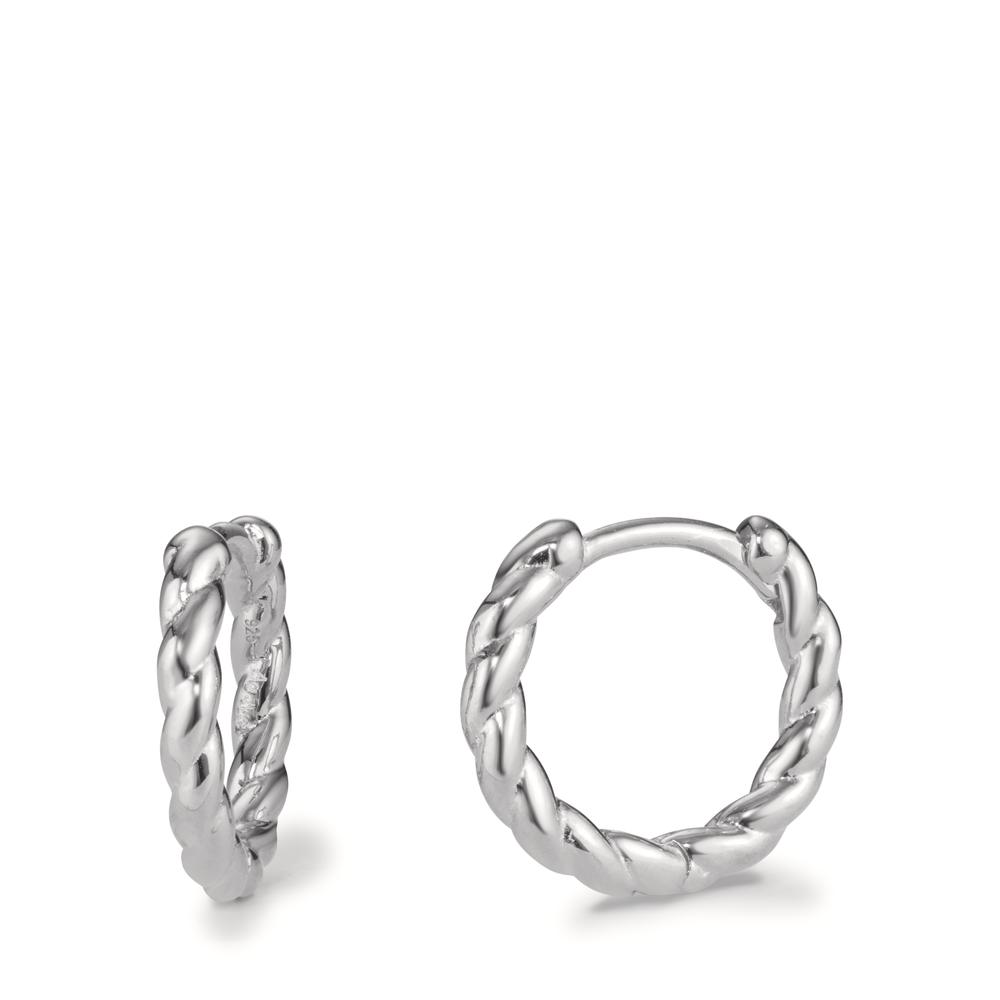 Créoles à charnières Argent Rhodié-599229