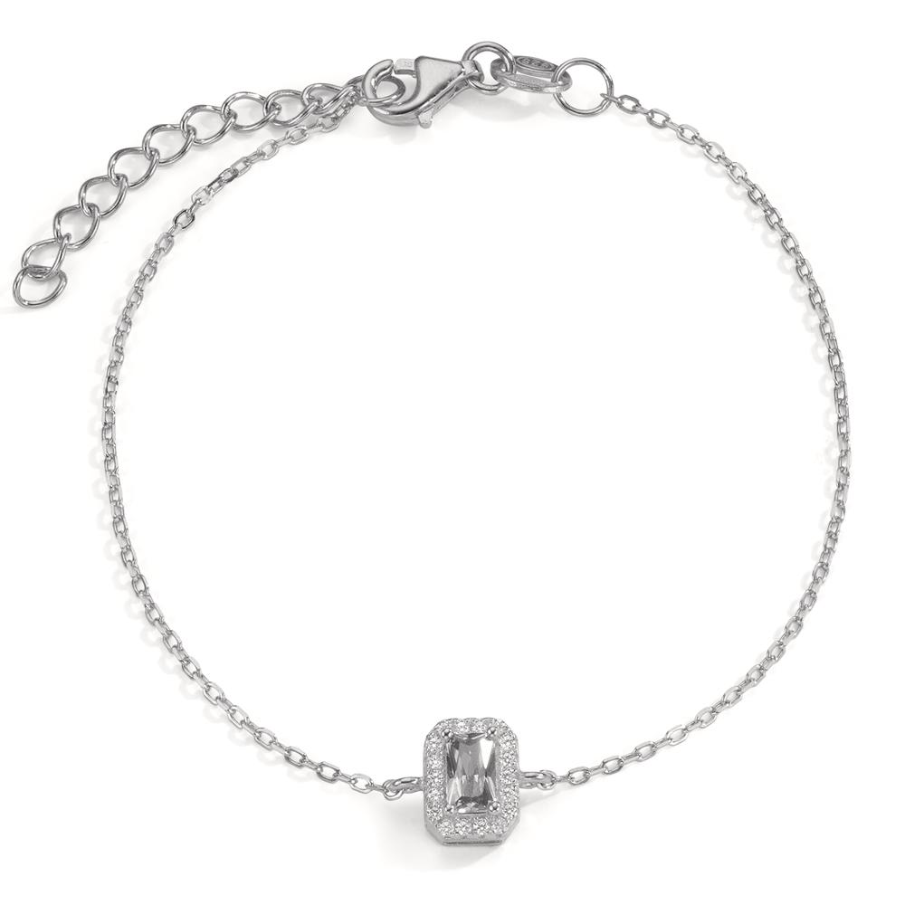 Bracelet Argent Zircone Rhodié 16-18 cm-599240