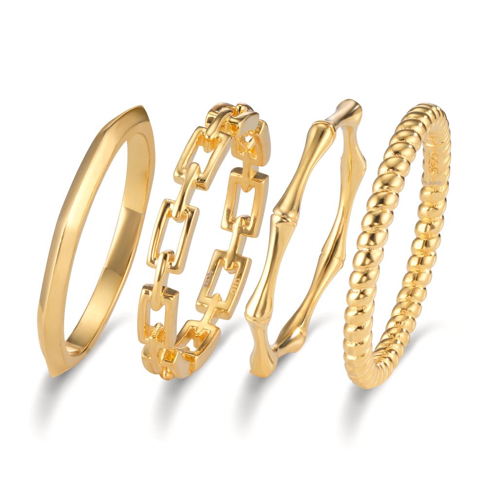Bague Argent jaune Plaqué or-599275