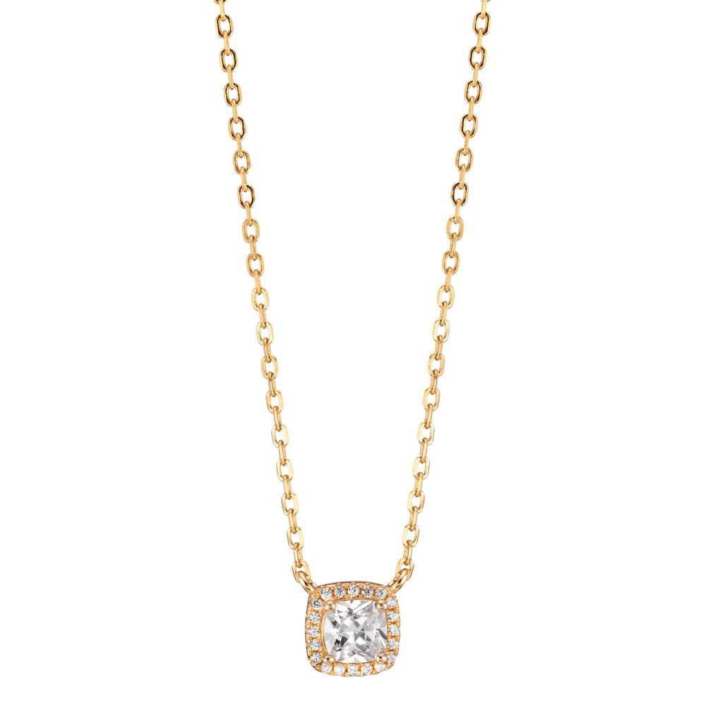 Collier Argent Zircone Plaqué or 40-45 cm-599662