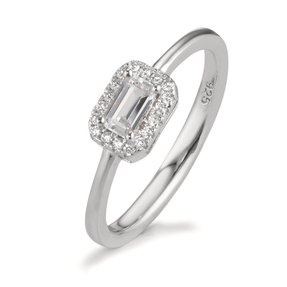 Bague Argent Zircone Rhodié-599677